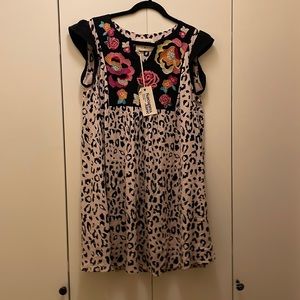 NWT Savanna Jane Embroidered Dress Sz M
